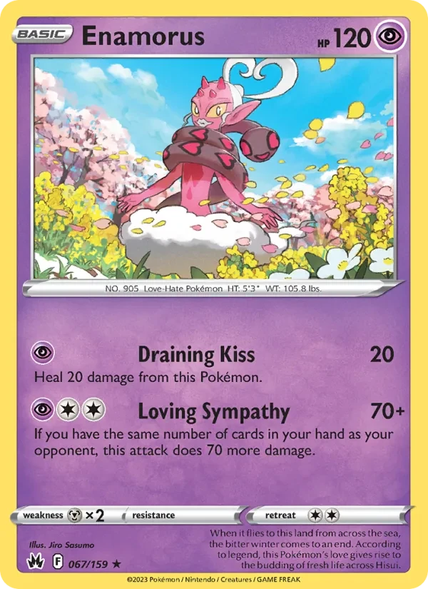 Enamorus 067/159 Crown Zenith Pokémon card