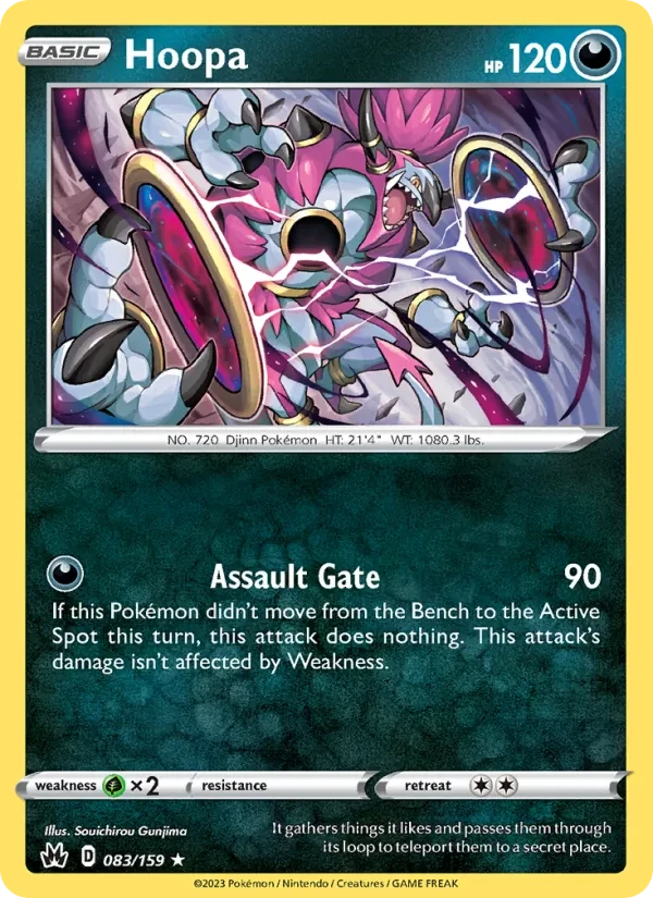 Hoopa 083/159 Crown Zenith Pokémon card