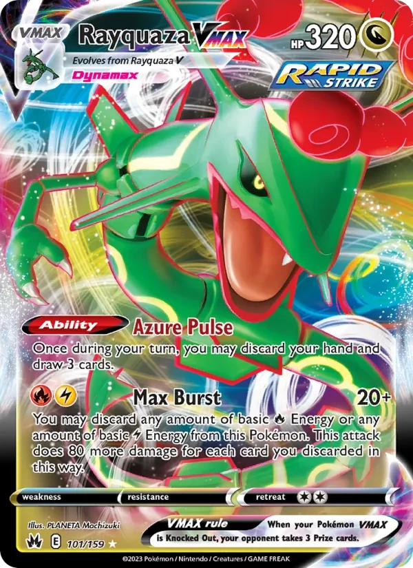 Rayquaza VMAX 101/159 Crown Zenith Pokémon card
