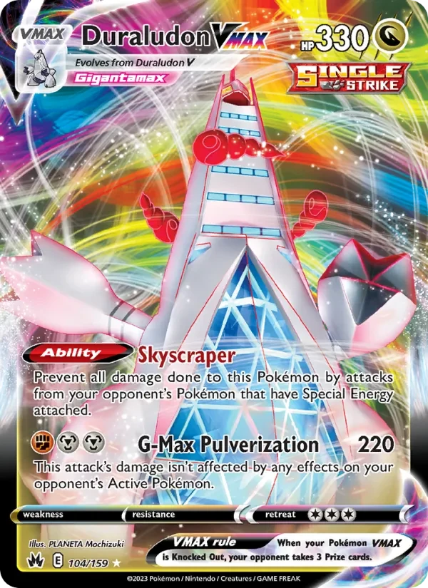 Duraludon VMAX 104/159 Crown Zenith Pokémon card