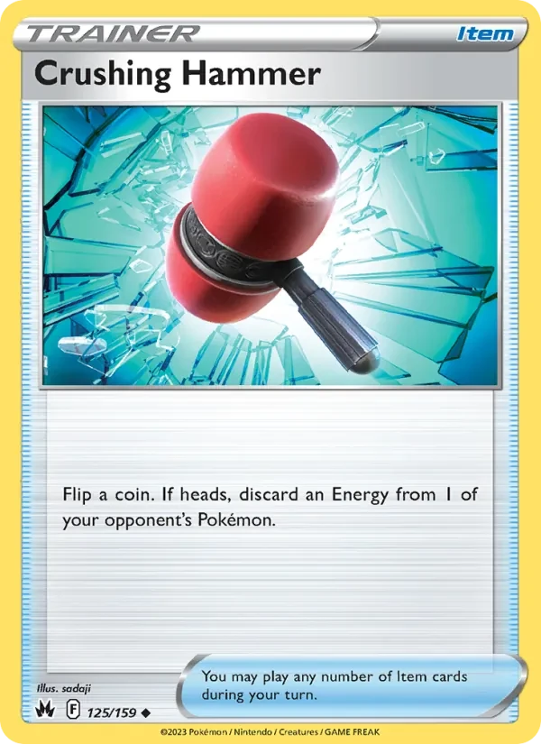 Crushing Hammer 125/159 Crown Zenith Pokémon card