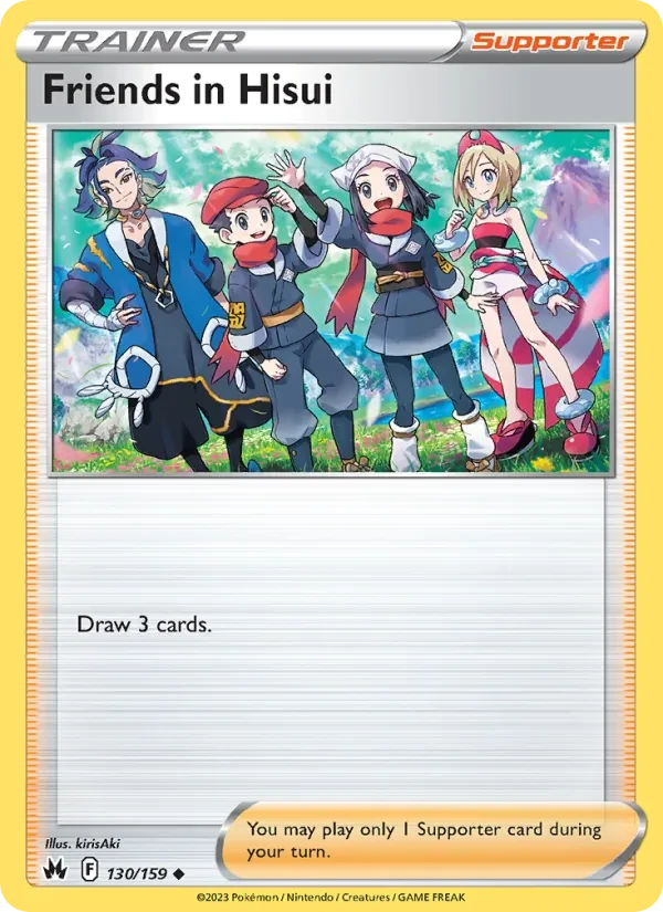 Friends in Hisui 130/159 Crown Zenith Pokémon card