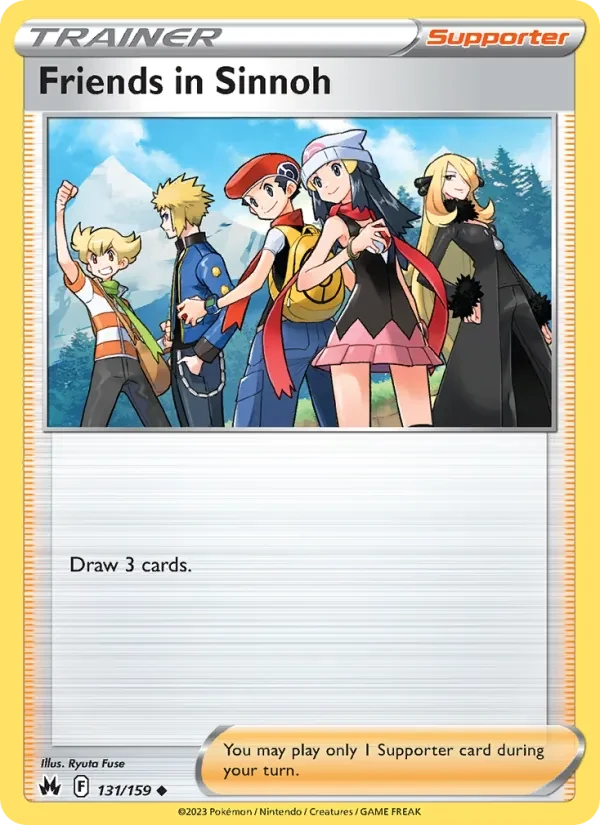 Friends in Sinnoh 131/159 Crown Zenith Pokémon card