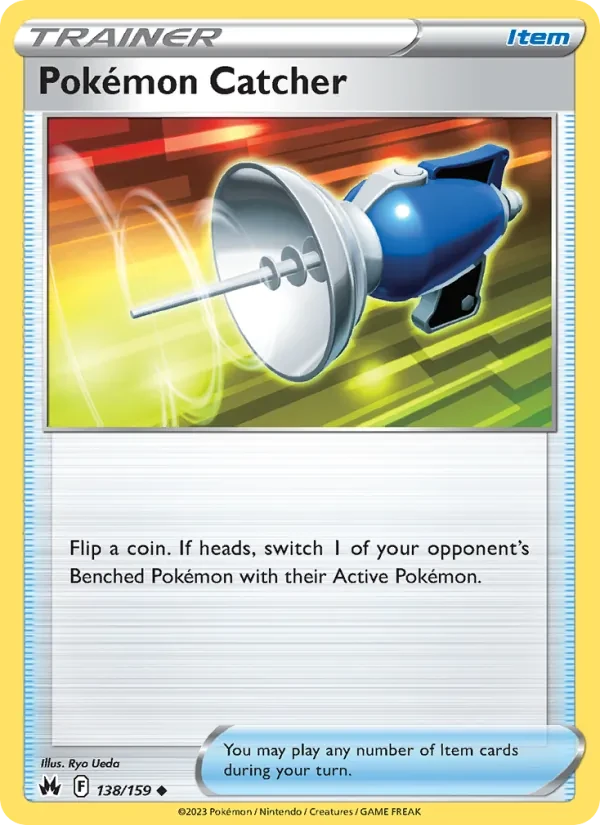 Pokémon Catcher 138/159 Crown Zenith Pokémon card