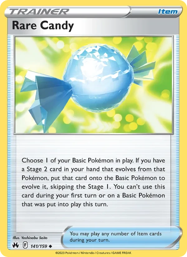Rare Candy 141/159 Crown Zenith Pokémon card