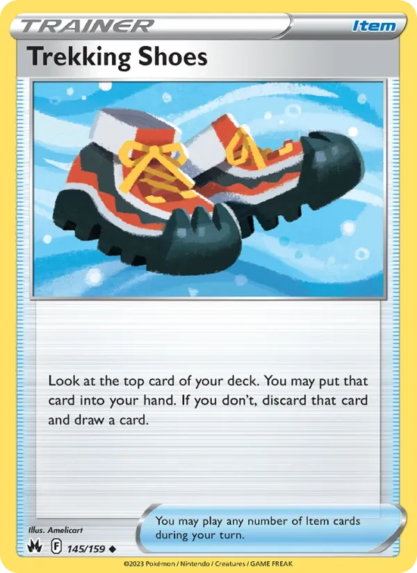 Trekking Shoes 145/159 Crown Zenith Pokémon card