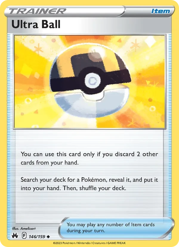 Ultra Ball 146/159 Crown Zenith Pokémon card