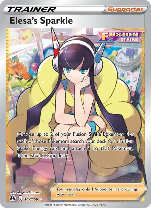 Elesa's Sparkle 147/159 Crown Zenith Pokémon card