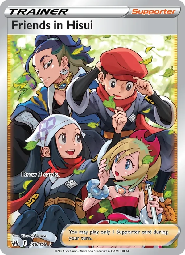 Friends in Hisui 148/159 Crown Zenith Pokémon card