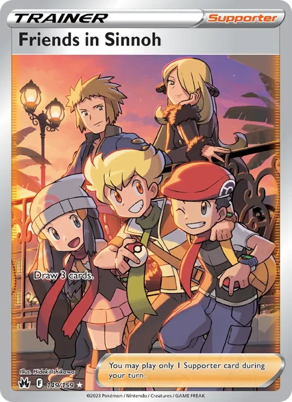 Friends in Sinnoh 149/159 Crown Zenith Pokémon Karte
