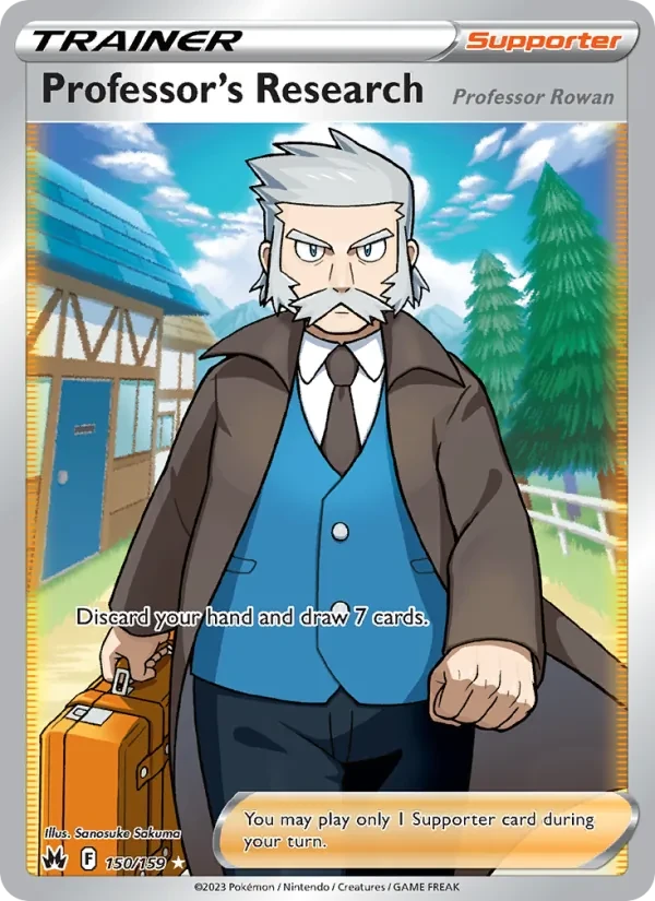Professor's Research 150/159 Crown Zenith Pokémon card