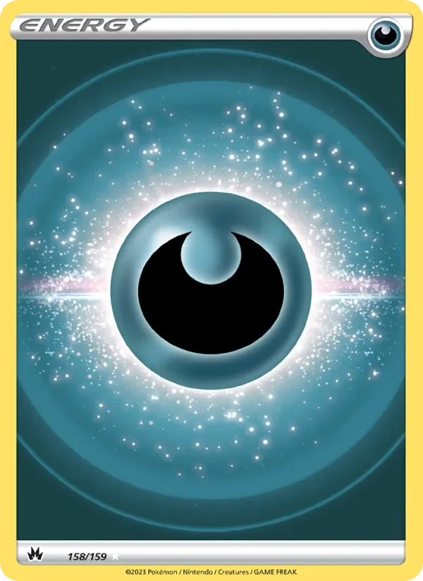 Darkness Energy 158/159 Crown Zenith Pokémon card