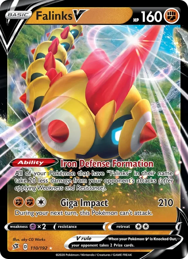 Falinks V 110/192 Rebel Clash Pokémon card