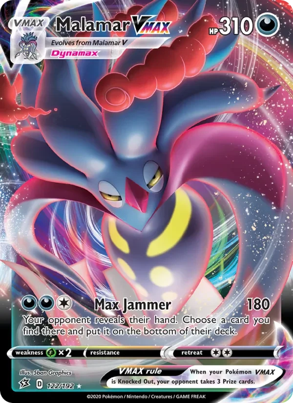 Malamar VMAX 122/192 Rebel Clash Pokémon Karte