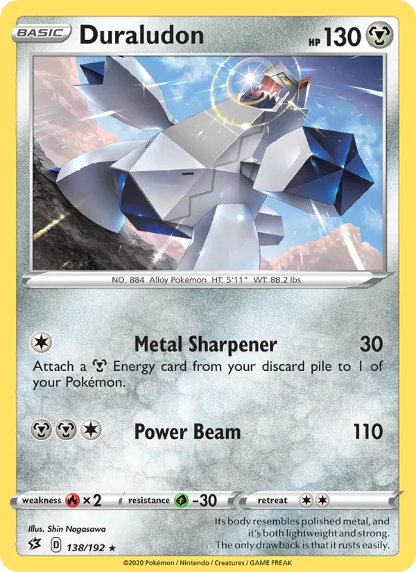 Duraludon 138/192 Rebel Clash Pokémon card