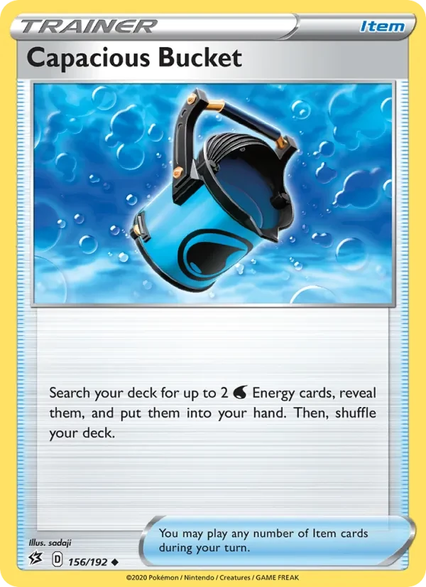 Capacious Bucket 156/192 Rebel Clash Pokémon card
