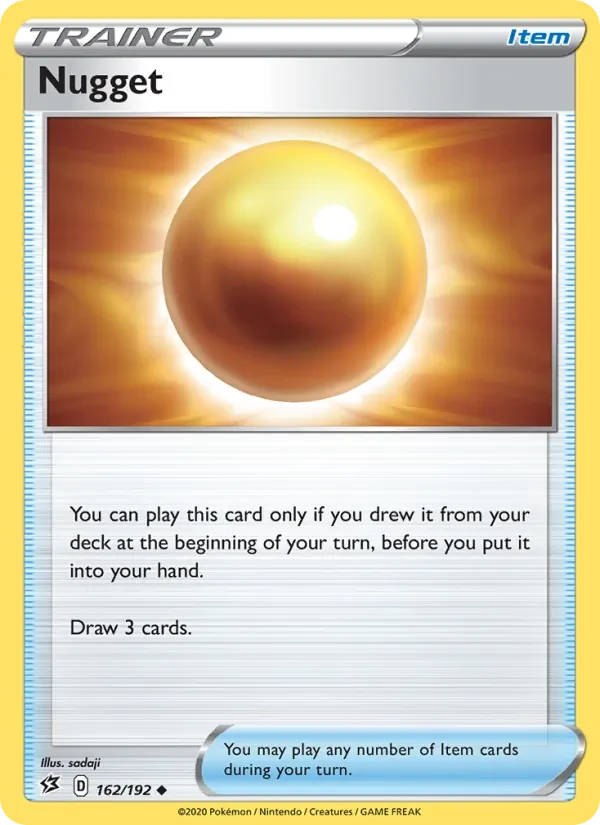 Nugget 162/192 Rebel Clash Pokémon card