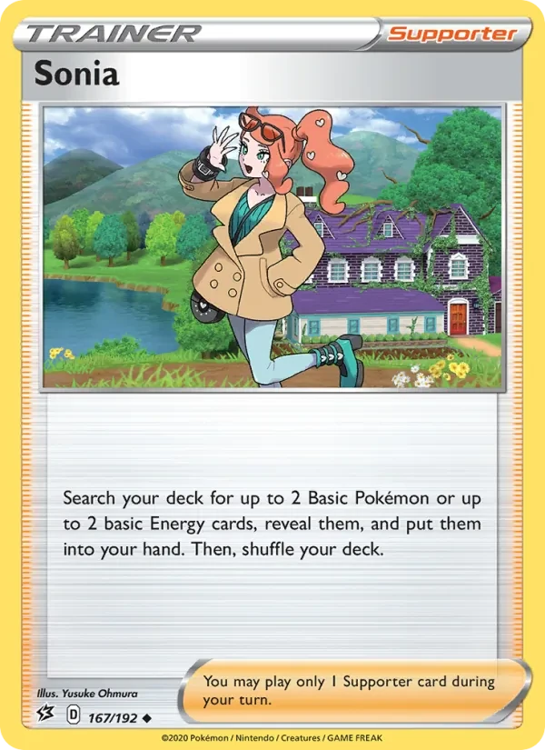 Sonia 167/192 Rebel Clash Pokémon card
