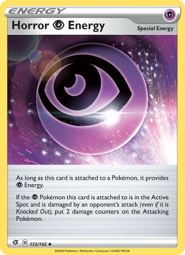 Horror Psychic Energy 172/192 Rebel Clash Pokémon Karte