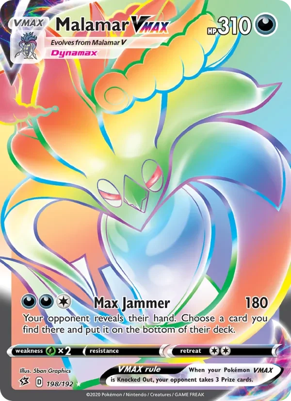 Malamar VMAX 198/192 Rebel Clash Pokémon card