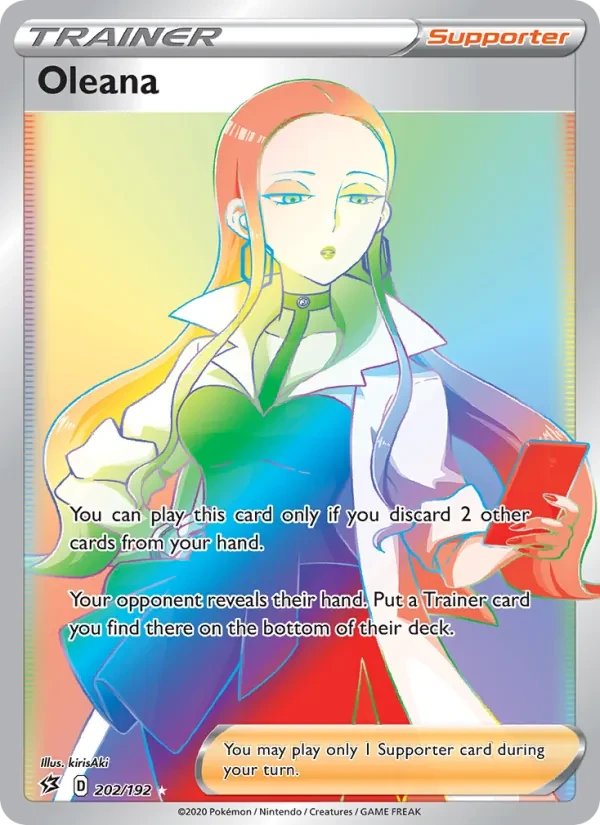 Oleana 202/192 Rebel Clash Pokémon card