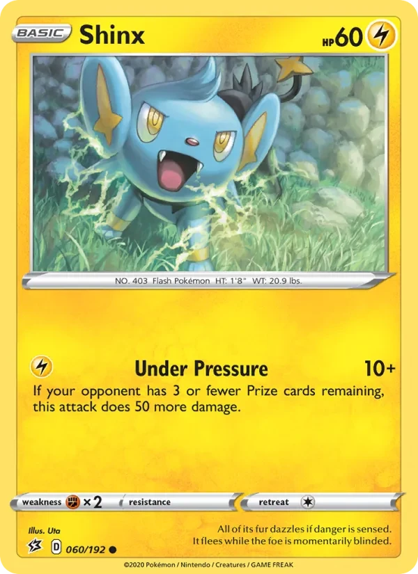 Shinx 60/192 Rebel Clash Pokémon card