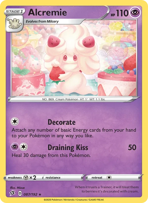 Alcremie 87/192 Rebel Clash Pokémon card