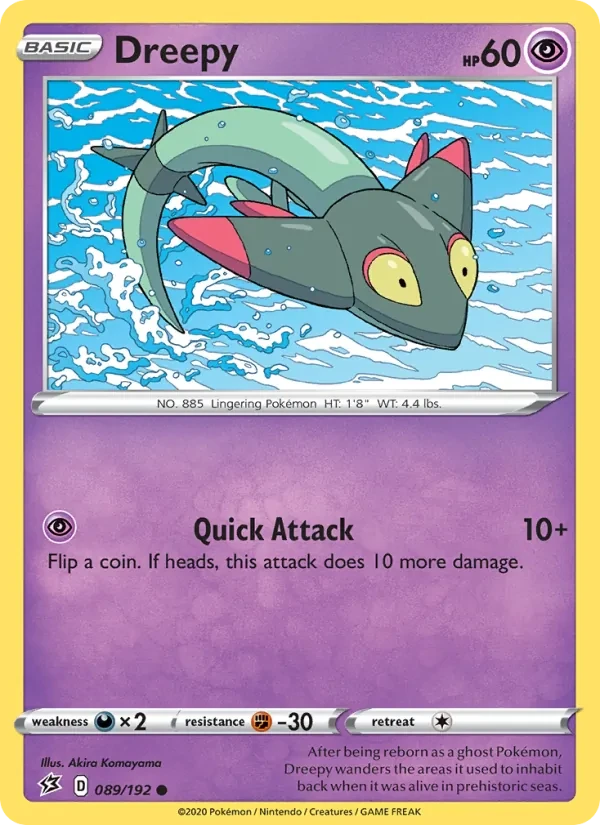 Dreepy 89/192 Rebel Clash Pokémon card
