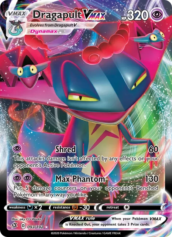 Dragapult VMAX 93/192 Rebel Clash Pokémon Karte