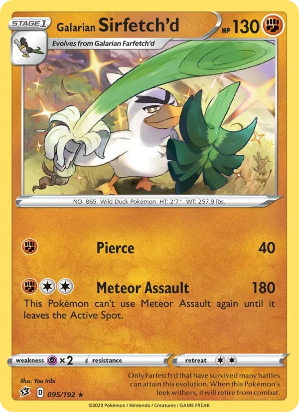 Galarian Sirfetch'd 95/192 Rebel Clash Pokémon card