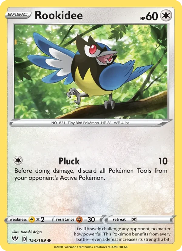 Rookidee 154/189 Darkness Ablaze Pokémon card