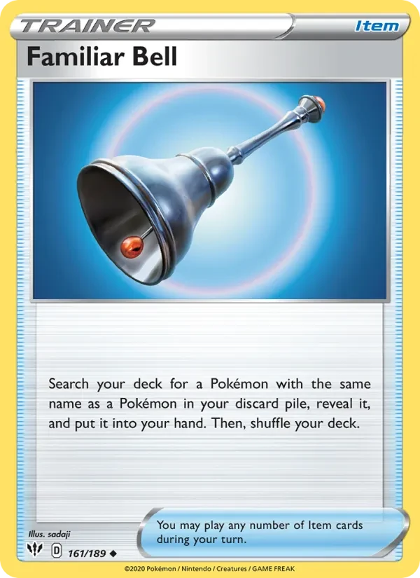Familiar Bell 161/189 Darkness Ablaze Pokémon card