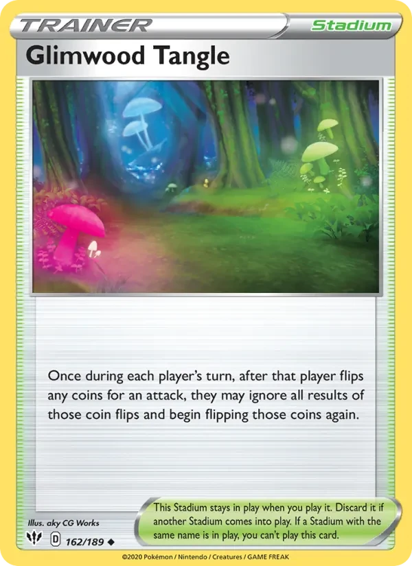 Glimwood Tangle 162/189 Darkness Ablaze Pokémon card