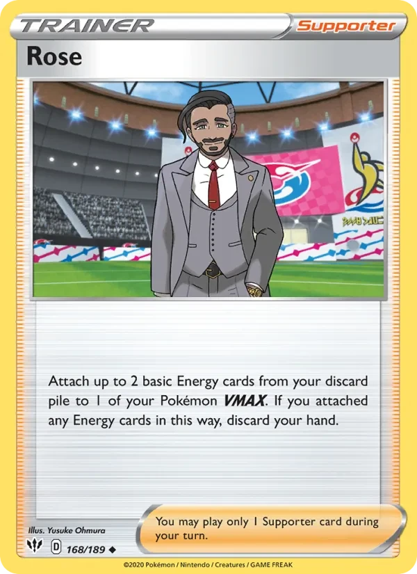 Rose 168/189 Darkness Ablaze Pokémon card