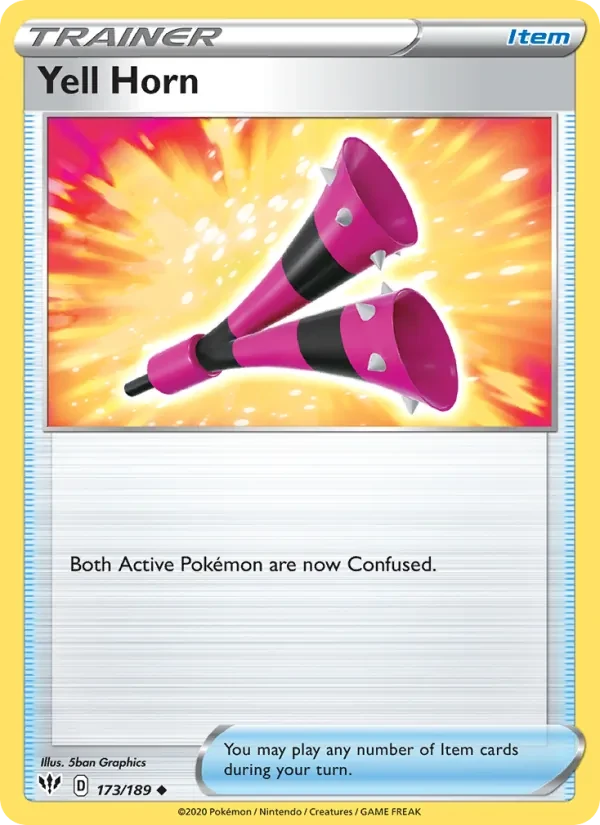Yell Horn 173/189 Darkness Ablaze Pokémon card