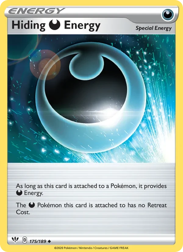 Hiding Darkness Energy 175/189 Darkness Ablaze Pokémon card