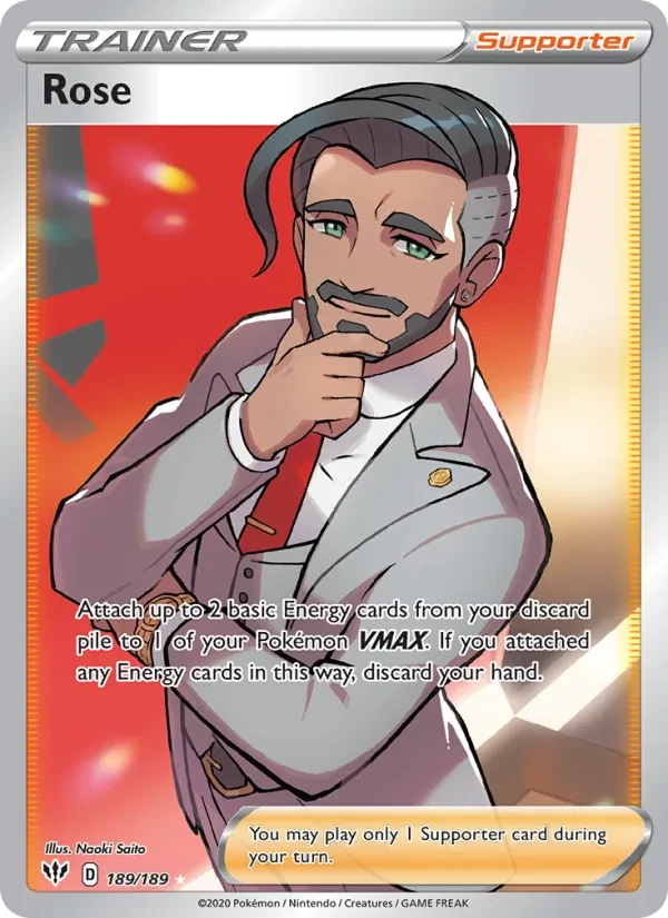 Rose 189/189 Darkness Ablaze Pokémon card