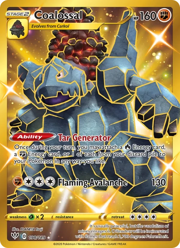 Coalossal 198/189 Darkness Ablaze Pokémon Karte