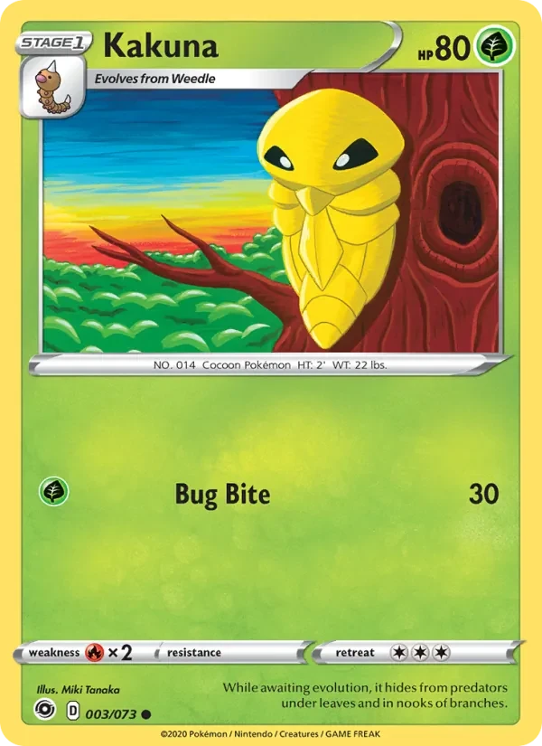 Kakuna 3/73 Champion's Path Pokémon card