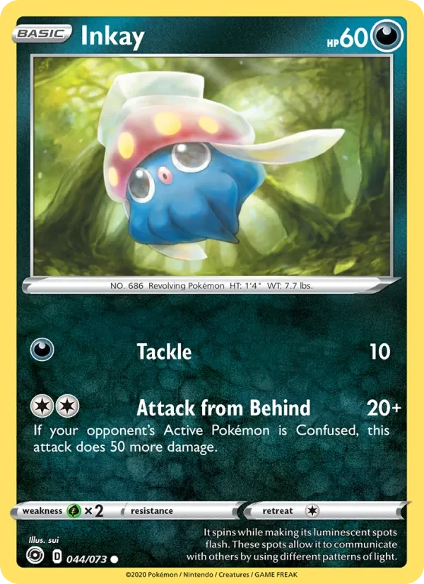 Inkay 44/73 Champion's Path Pokémon card