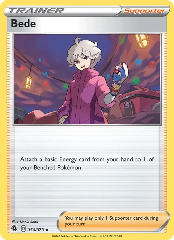 Bede 50/73 Champion's Path Pokémon card