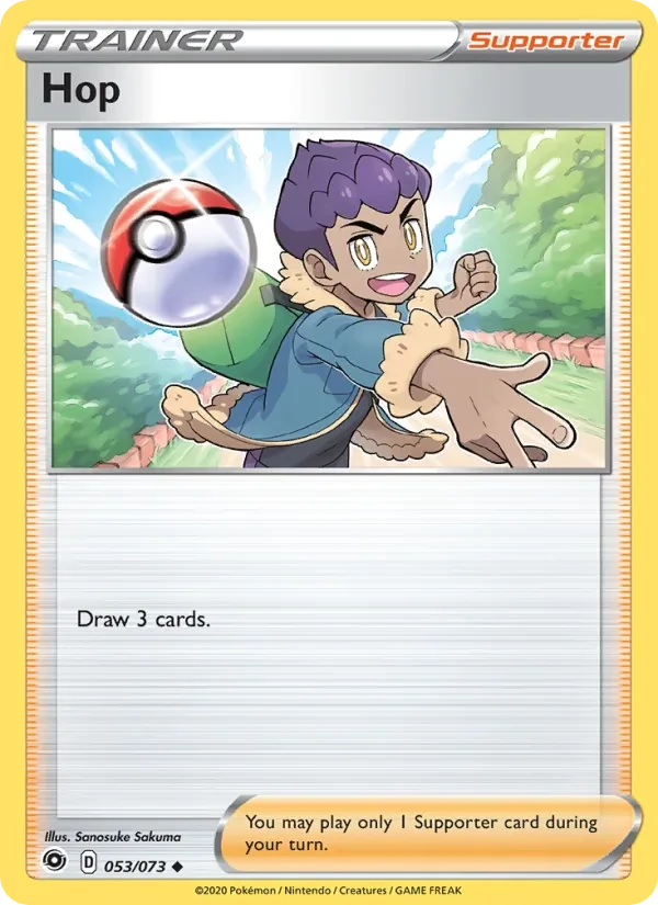 Hop 53/73 Champion's Path Pokémon card