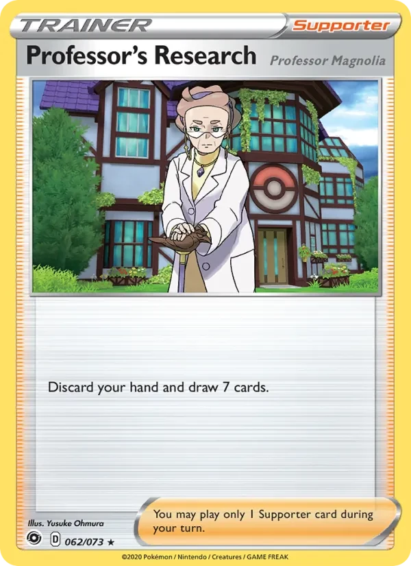 Professor's Research (Professor Magnolia) 62/73 Champion's Path Pokémon card