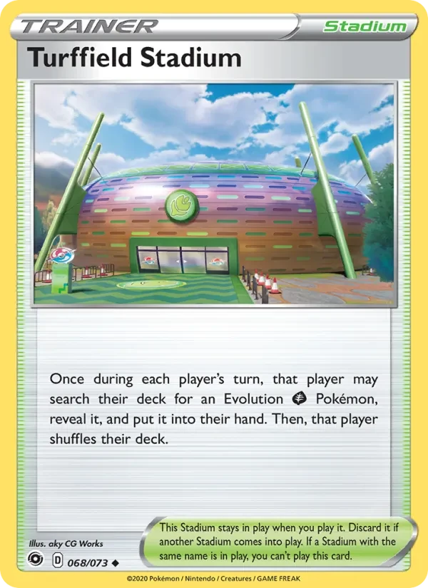 Turffield Stadium 68/73 Champion's Path Pokémon card