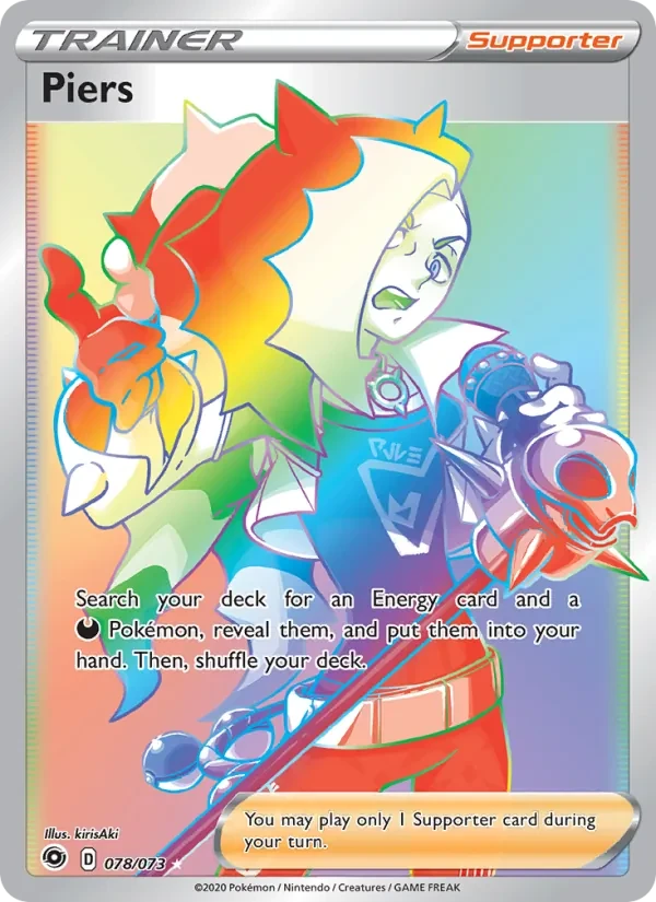 Piers 78/73 Champion's Path Pokémon card