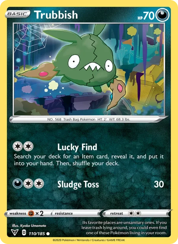 Trubbish 110/185 Vivid Voltage Pokémon card