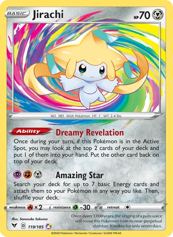 Jirachi 119/185 Vivid Voltage Pokémon card