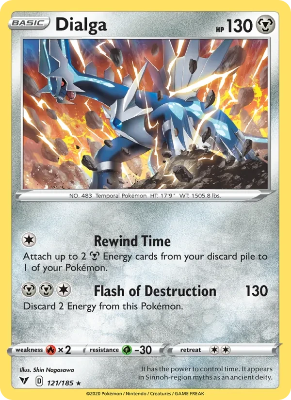 Dialga 121/185 Vivid Voltage Pokémon Karte
