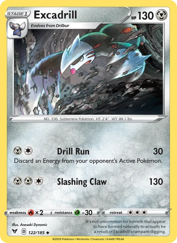 Excadrill 122/185 Vivid Voltage Pokémon card