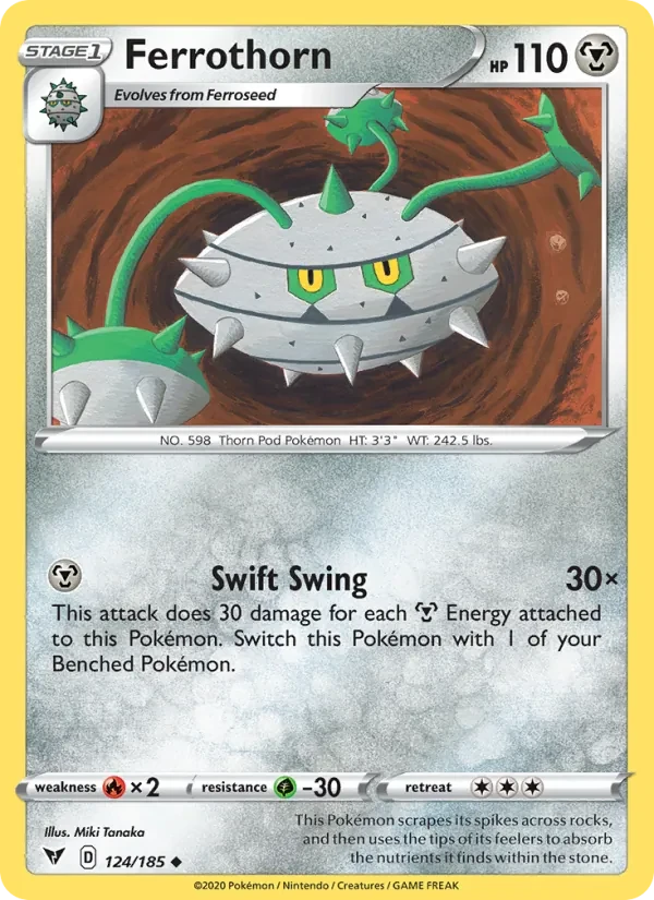 Ferrothorn 124/185 Vivid Voltage Pokémon card